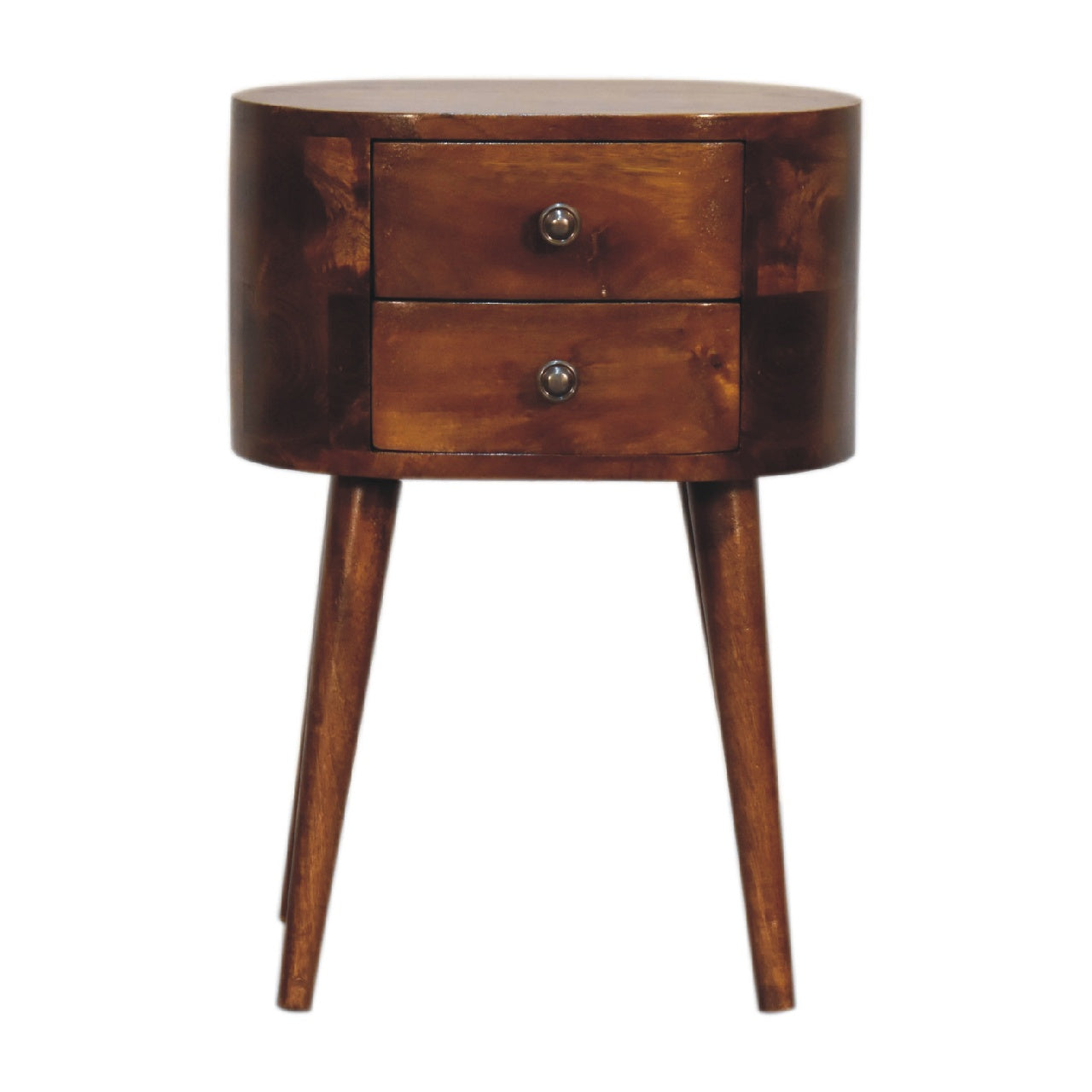 Mini Regent Chestnut Compact Bedside Table | MalletandPlane.com