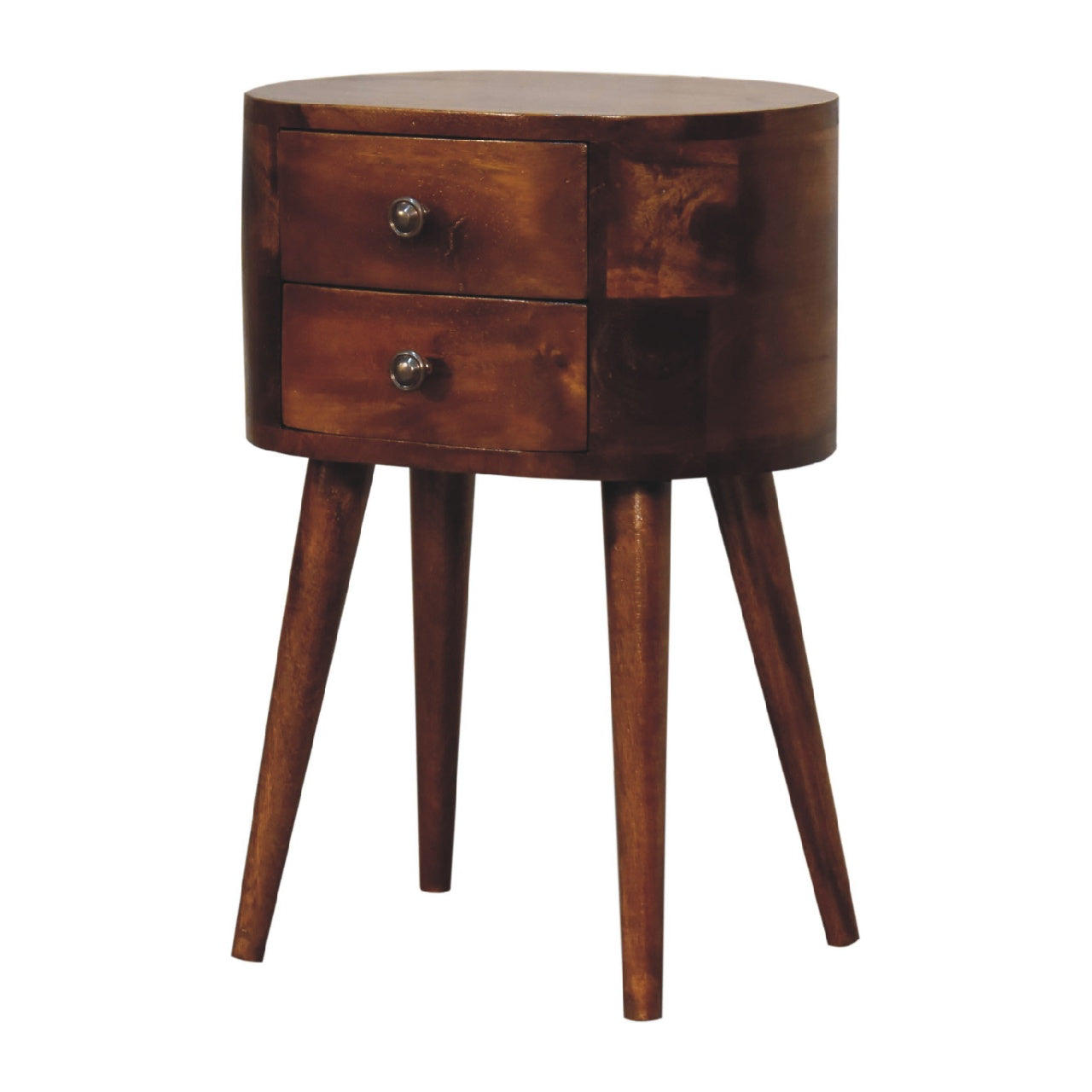Mini Regent Chestnut Compact Bedside Table | MalletandPlane.com