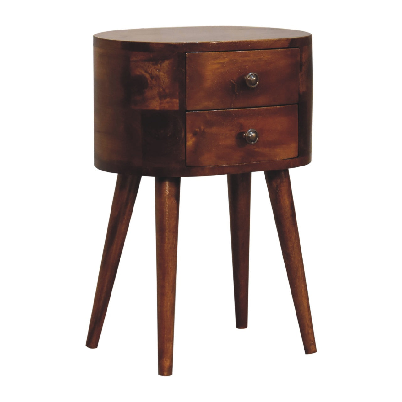 Mini Regent Chestnut Compact Bedside Table | MalletandPlane.com