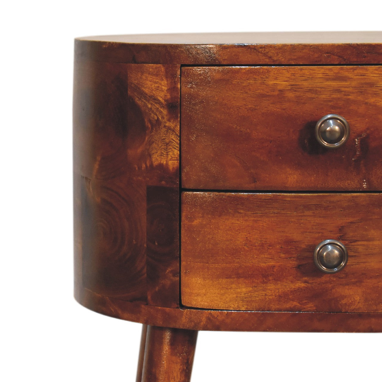 Mini Regent Chestnut Compact Bedside Table | MalletandPlane.com