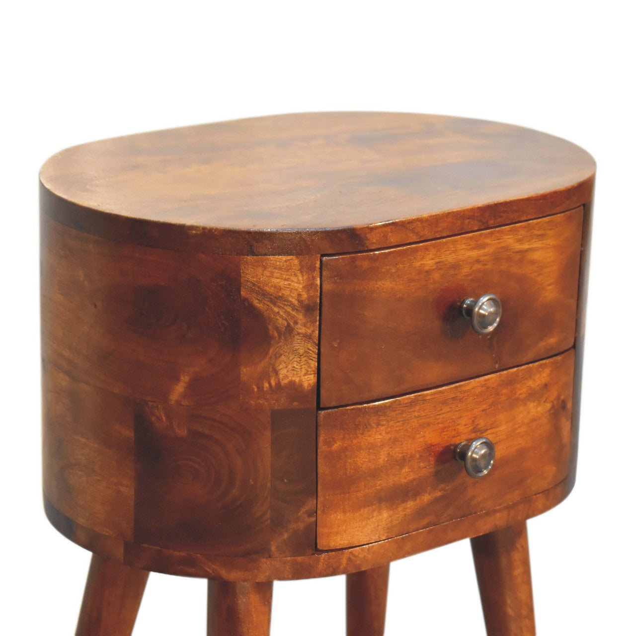 Mini Regent Chestnut Compact Bedside Table | MalletandPlane.com