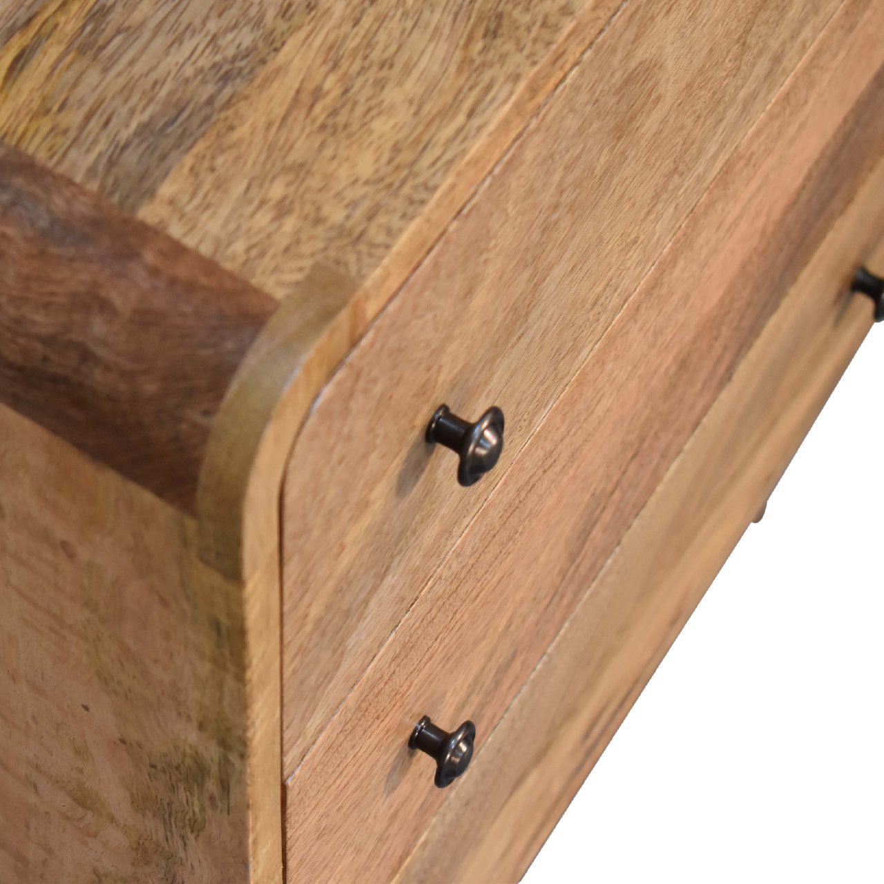 Mini Century Solid Wood Compact Chest of Drawers in Oak-ish finish | MalletandPlane.com