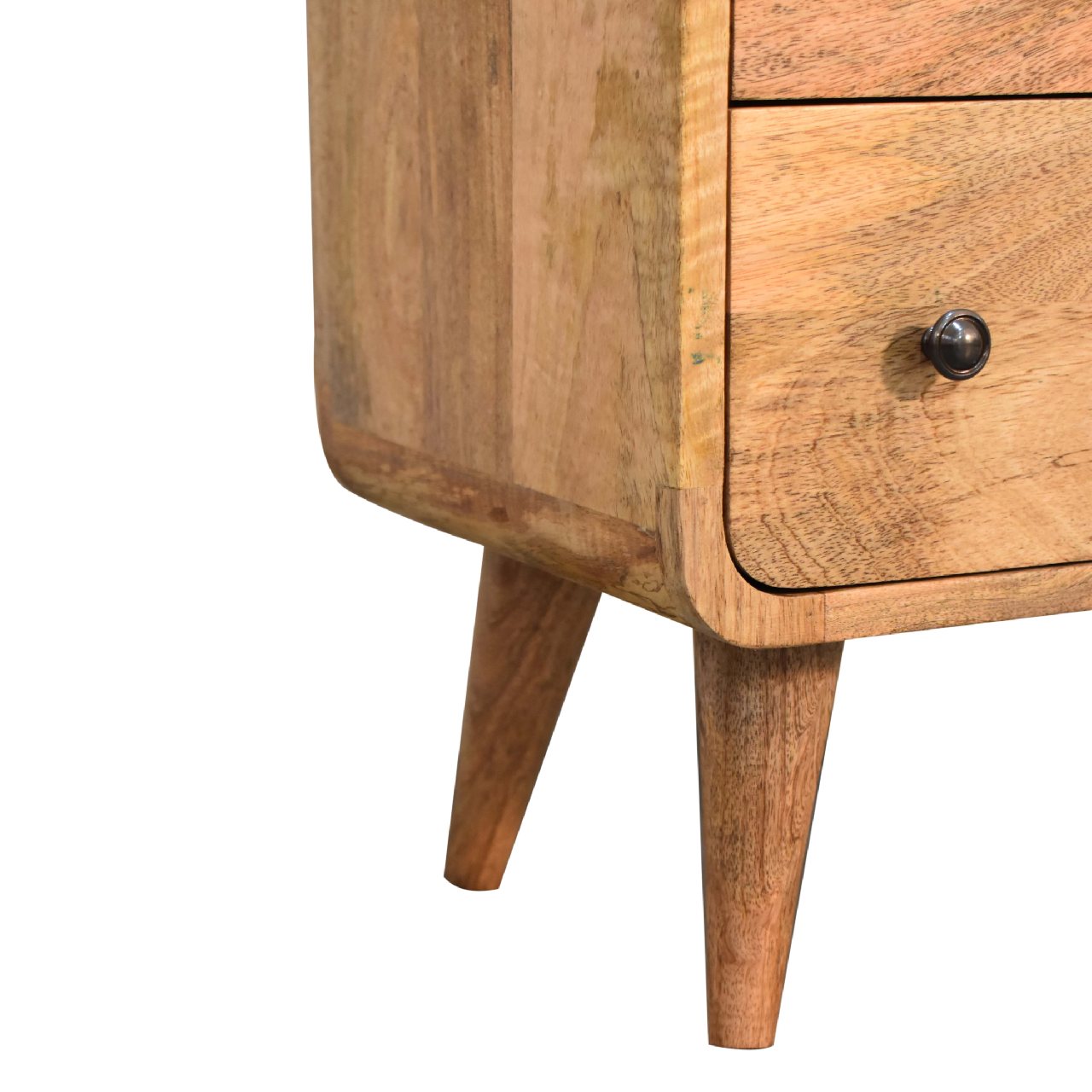 Mini Century Solid Wood Compact Chest of Drawers in Oak-ish finish | MalletandPlane.com