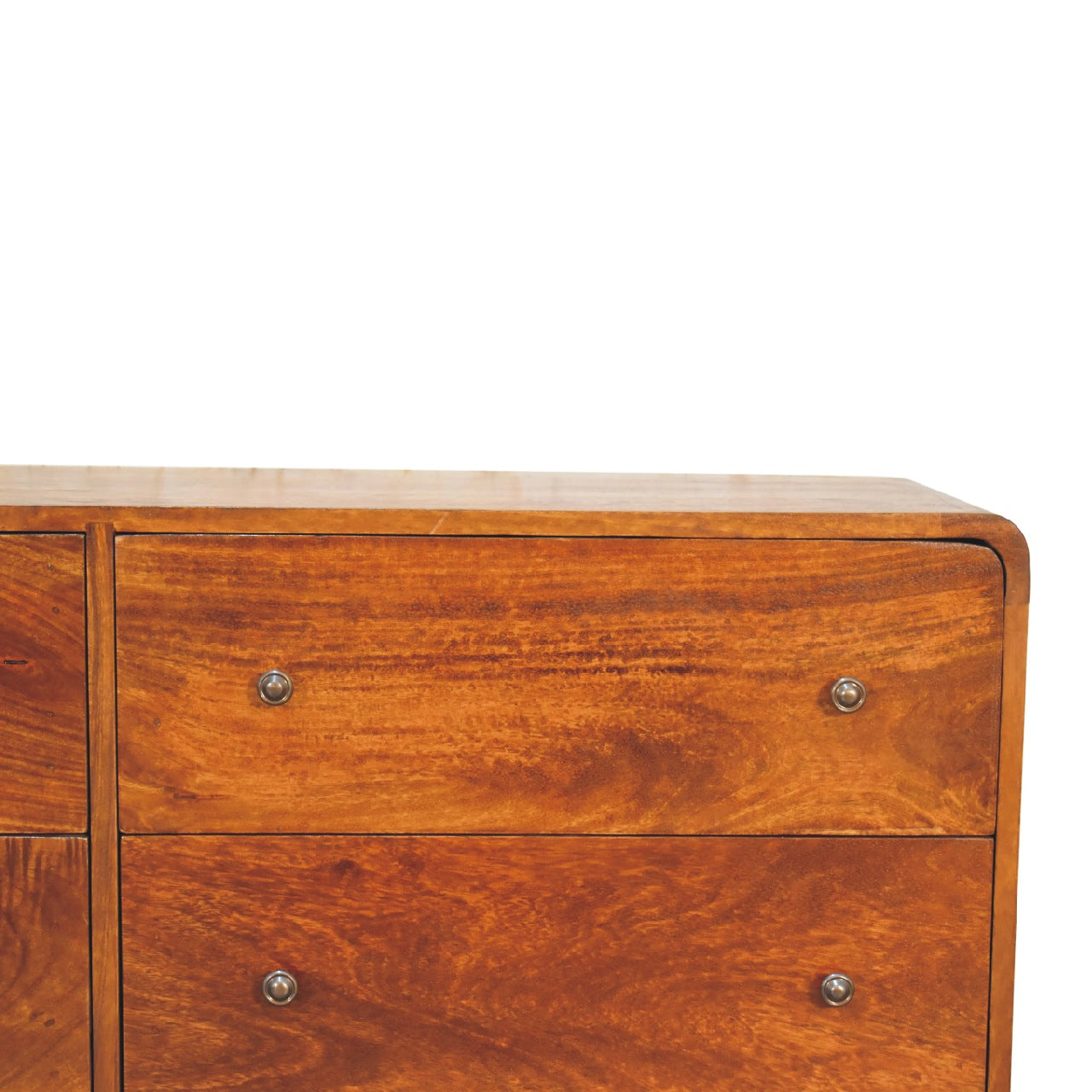Century Solid Wood Handmade 6 Drawer Chest of Drawers in Deep Chestnut | MalletandPlane.com