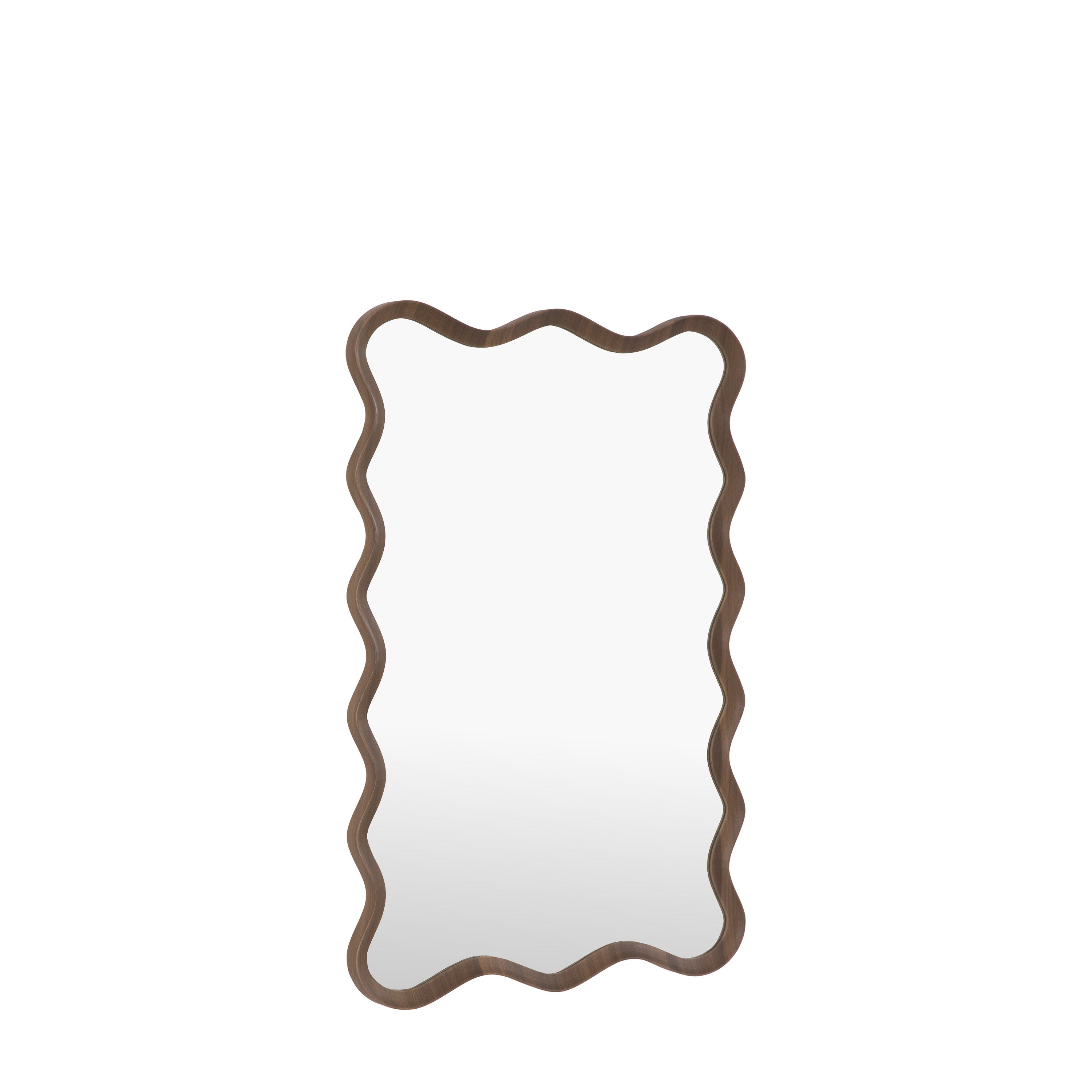 Wiggle Mirror Walnut - detail and lifestyle view 6