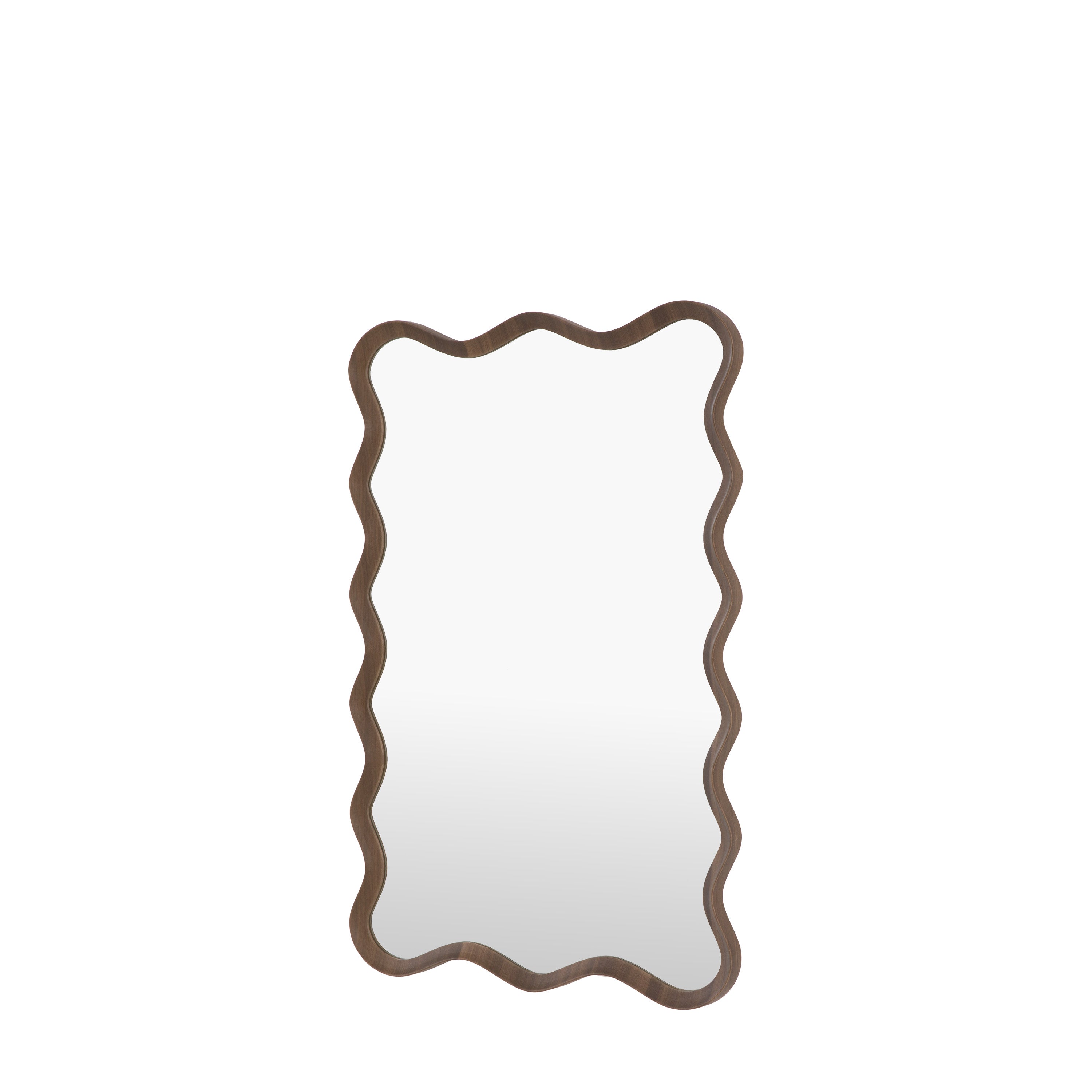 Wiggle Mirror Walnut - detail and lifestyle view 5