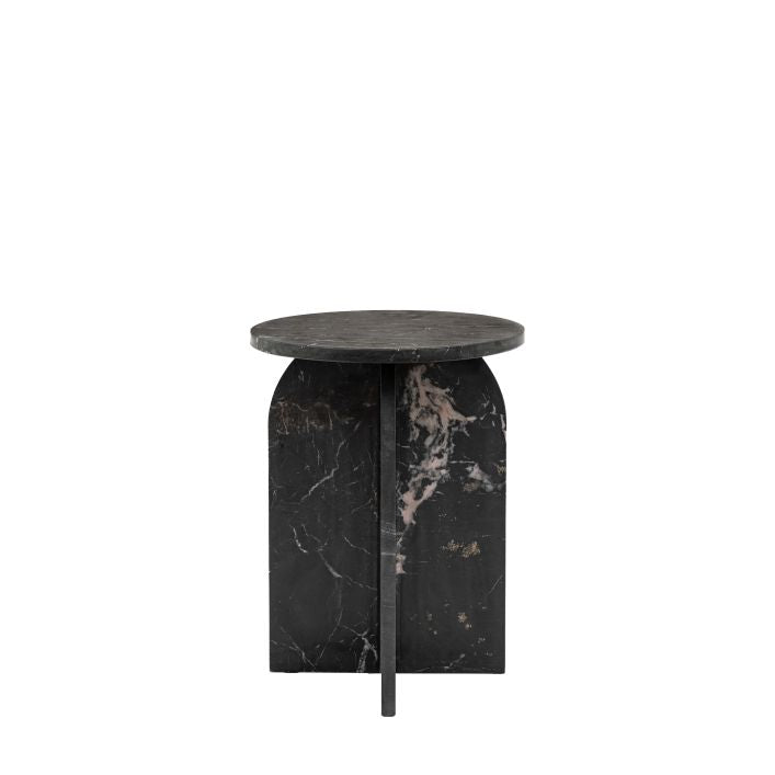 Siena solid marble side table | malletandplane.com