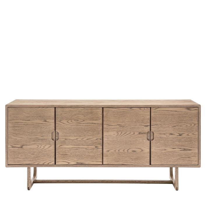 Artisan smoked oak four door sideboard | malletandplane.com