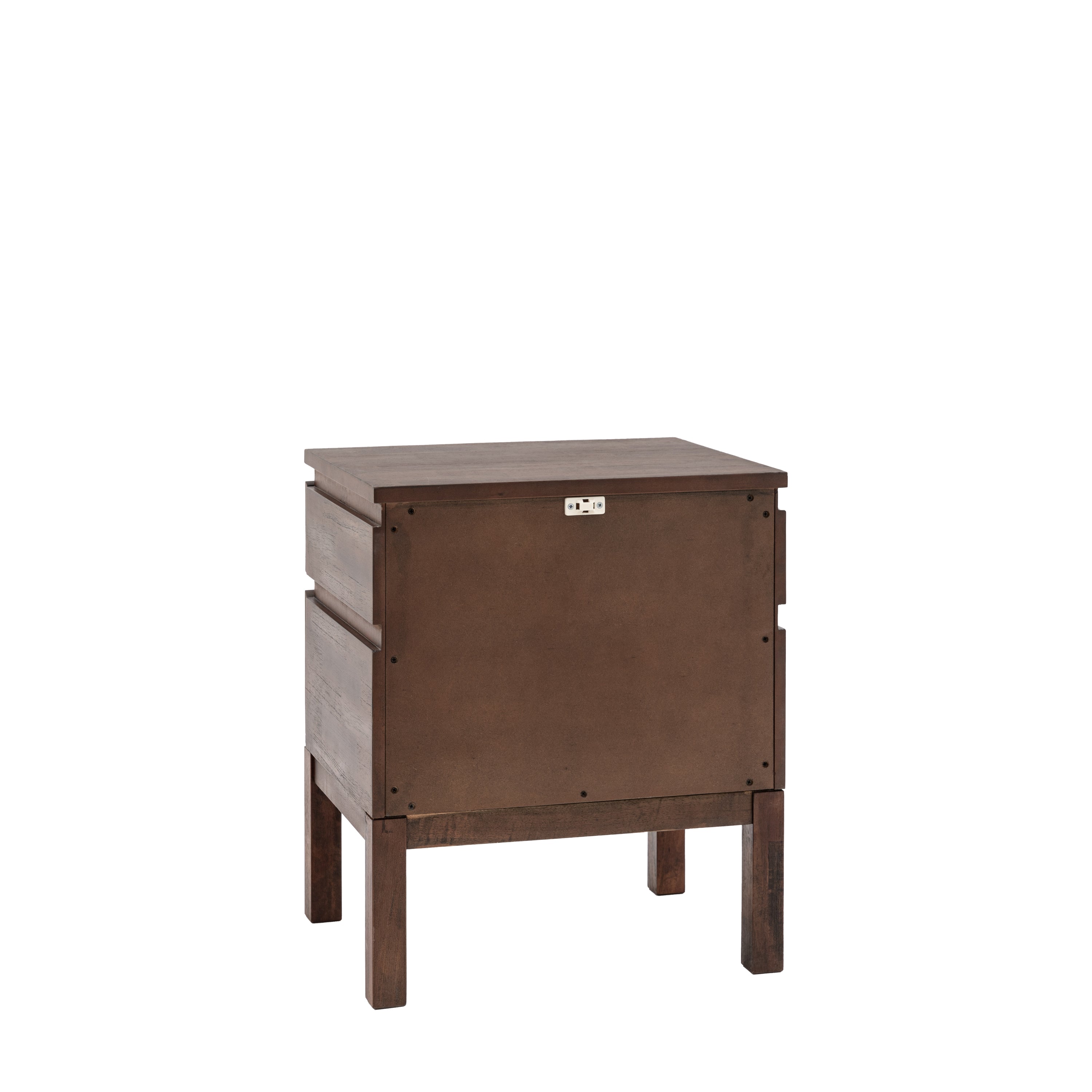 Laylah Brown 2 Drawer Bedside Table - detail and lifestyle view 5