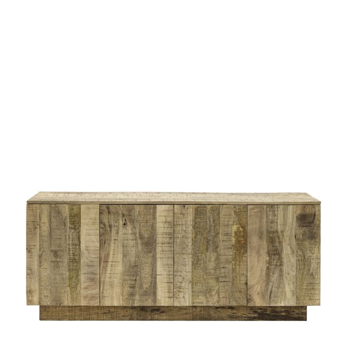 Quincy solid rustic mango wood sideboard in natural finish | malletandplane.com