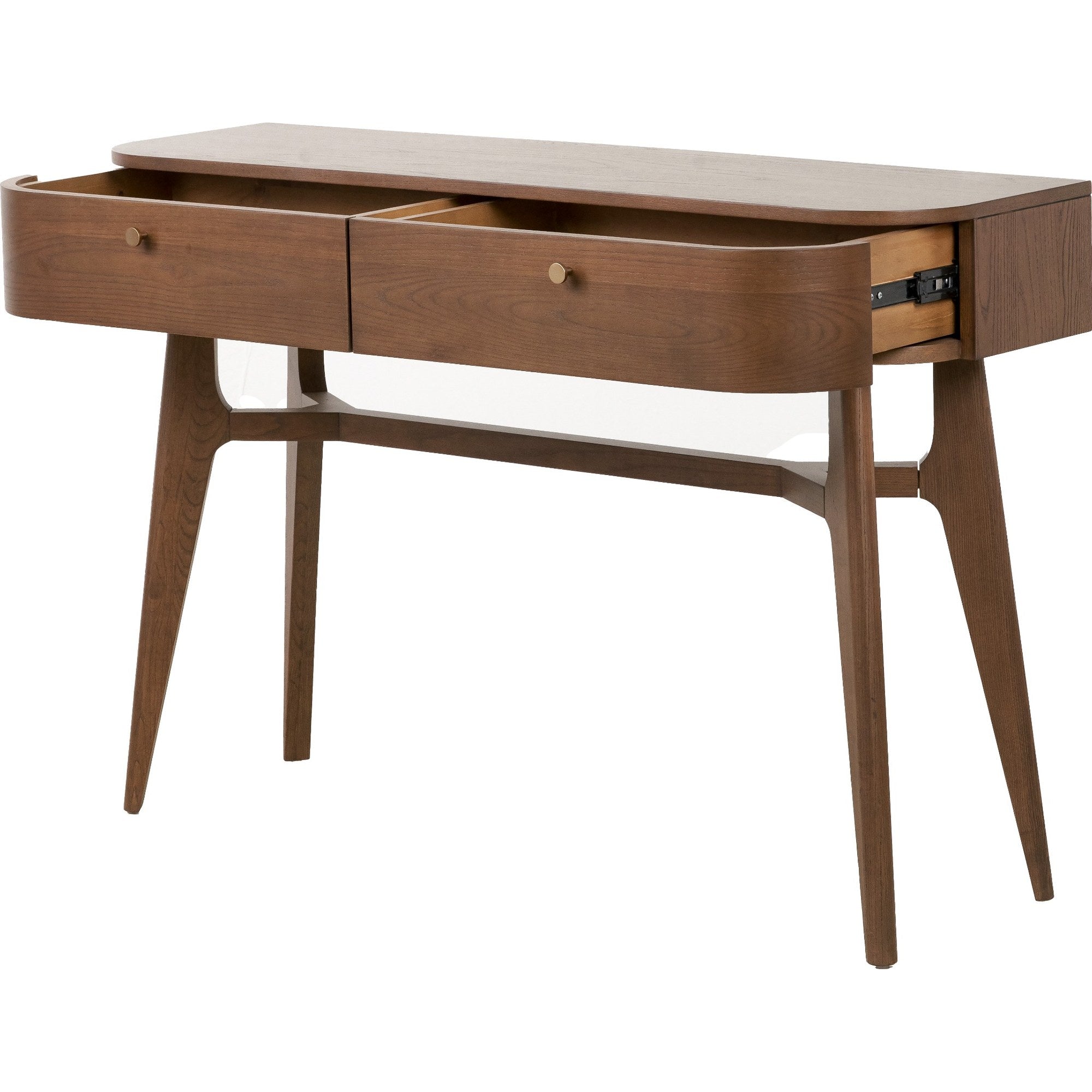 Elias Dark Ash 2 Drawer Console Table