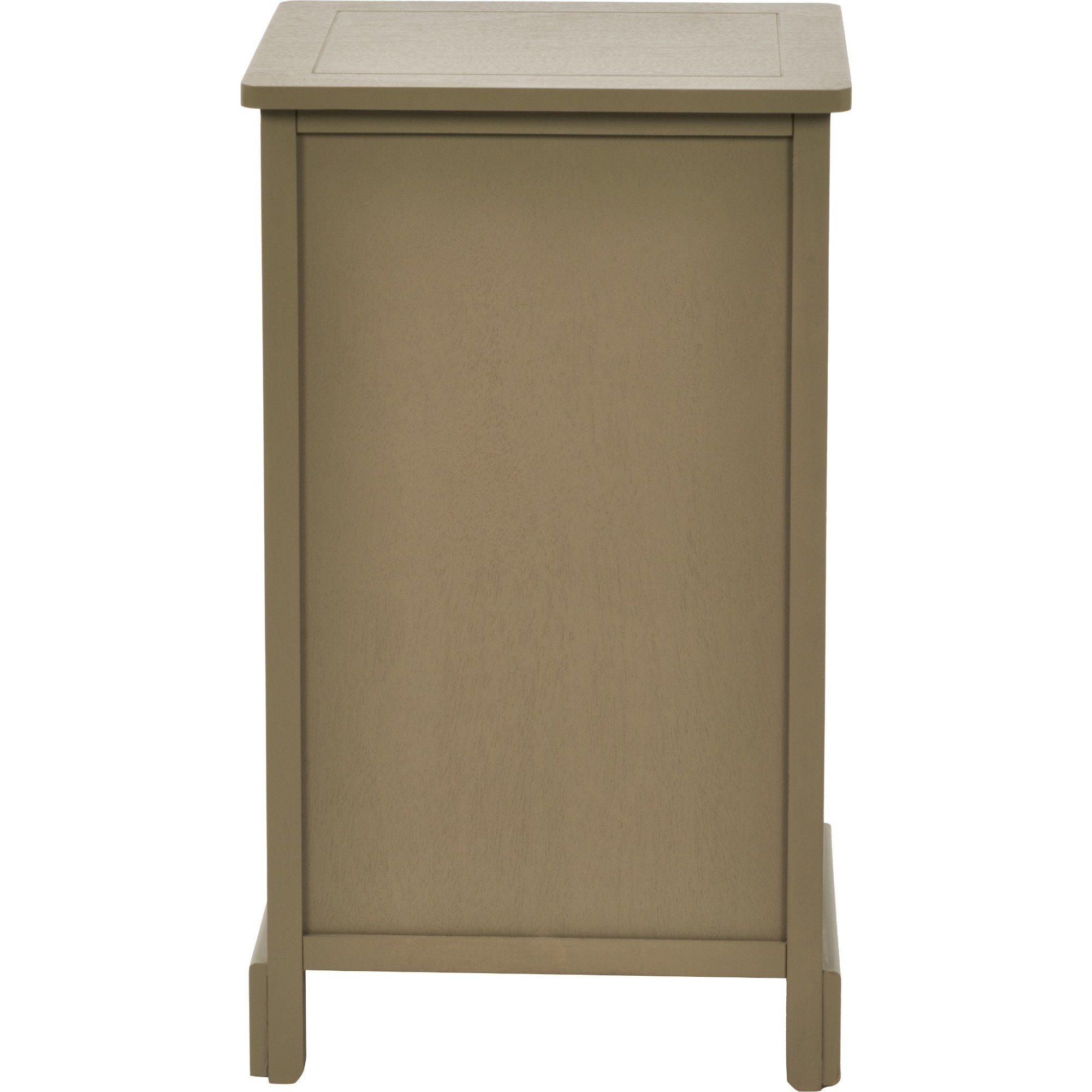 Croft Olive 3 Drawer 70cm Tall Bedside Table