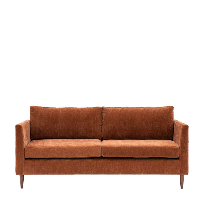 Chester contemporary style 3 seater sofa with 3 fabric options | malletandplane.com
