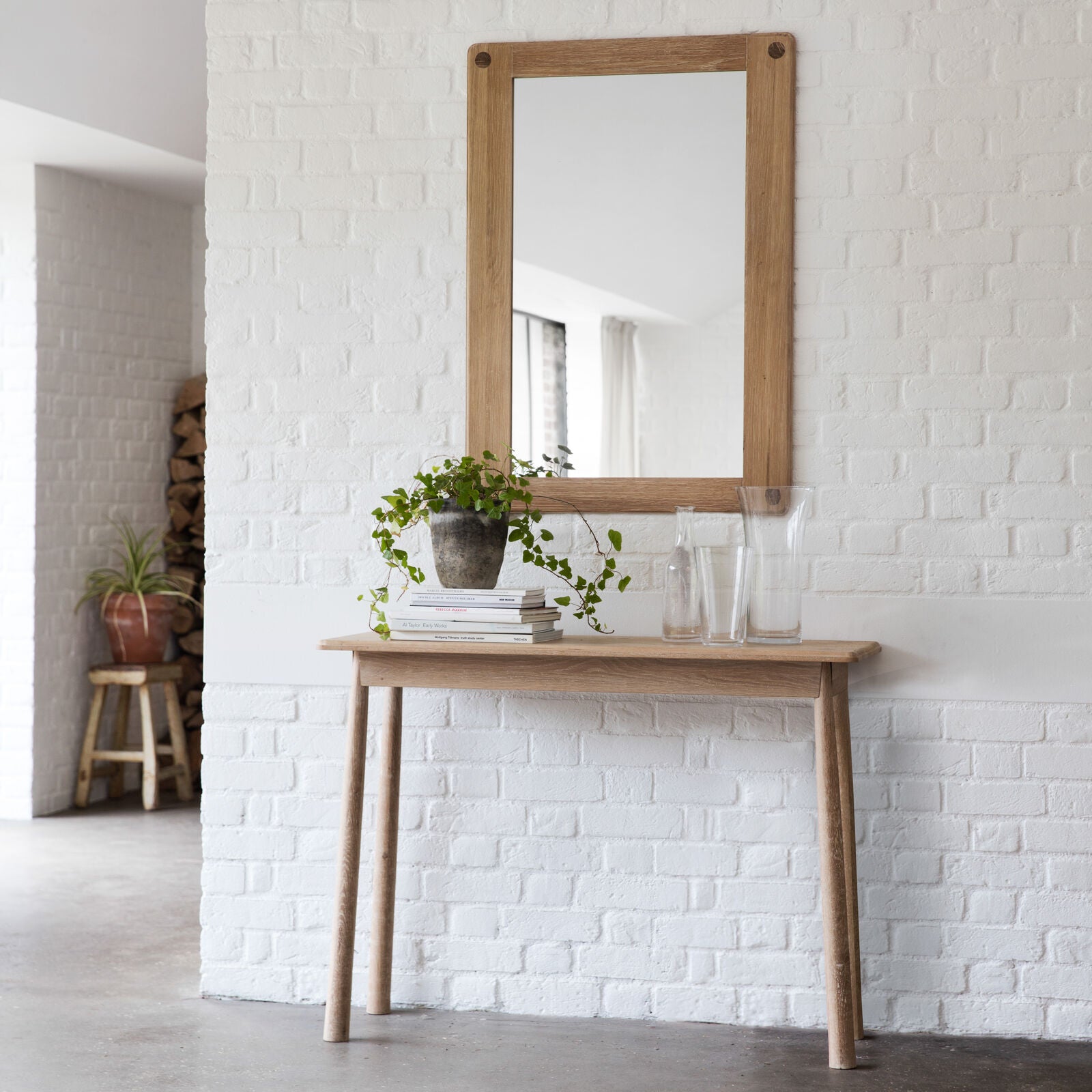 Axel natural oak console table | malletandplane.com