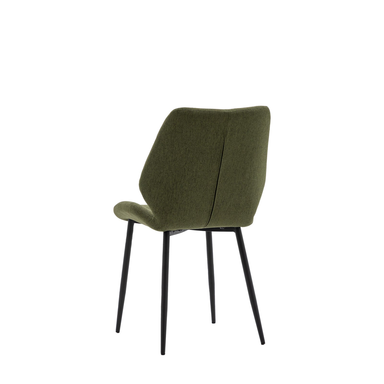 Balham set of 2 padded dining chairs in bottle green upholstery | malletandplane.com