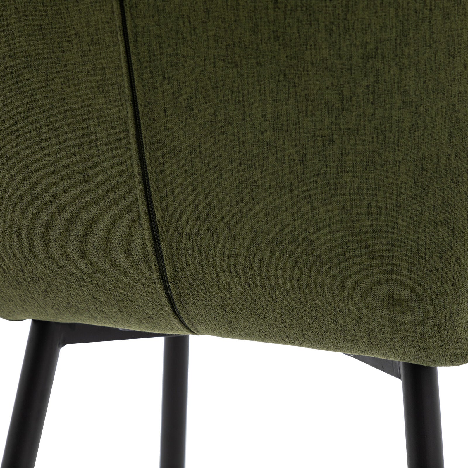 Balham set of 2 padded dining chairs in bottle green upholstery | malletandplane.com