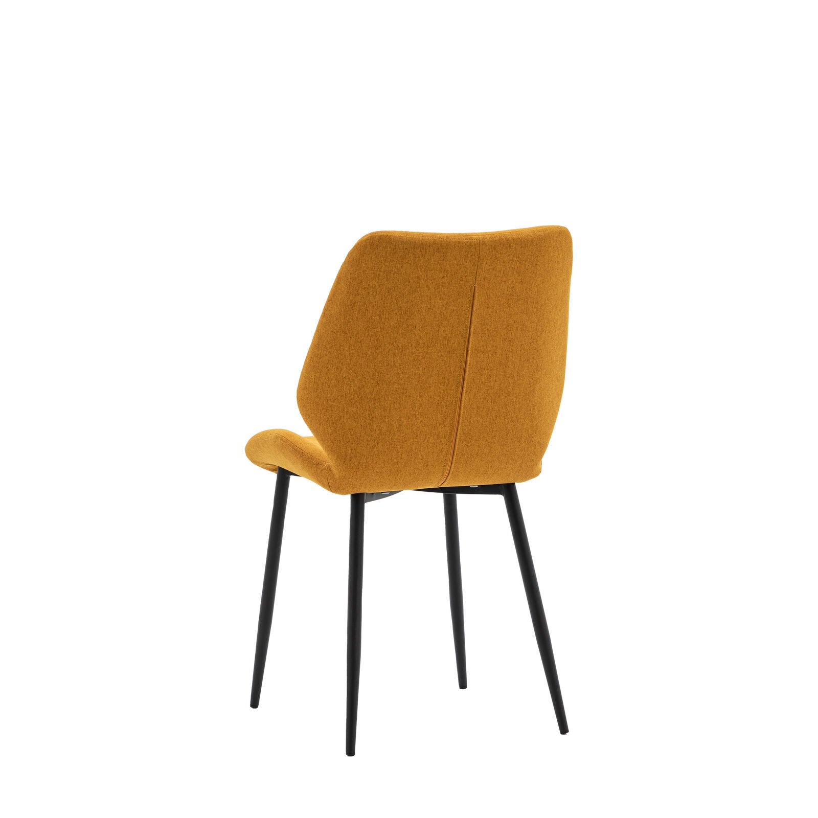 Balham set of 2 padded dining chairs in saffron upholstery | maletandplane.com