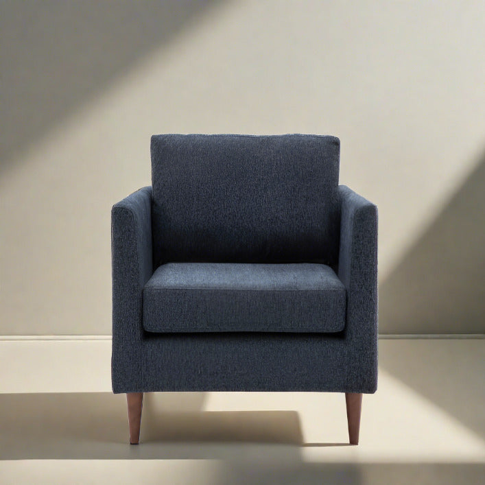 Chester Contemporary Style Charcoal Armchair | malletandplane.com