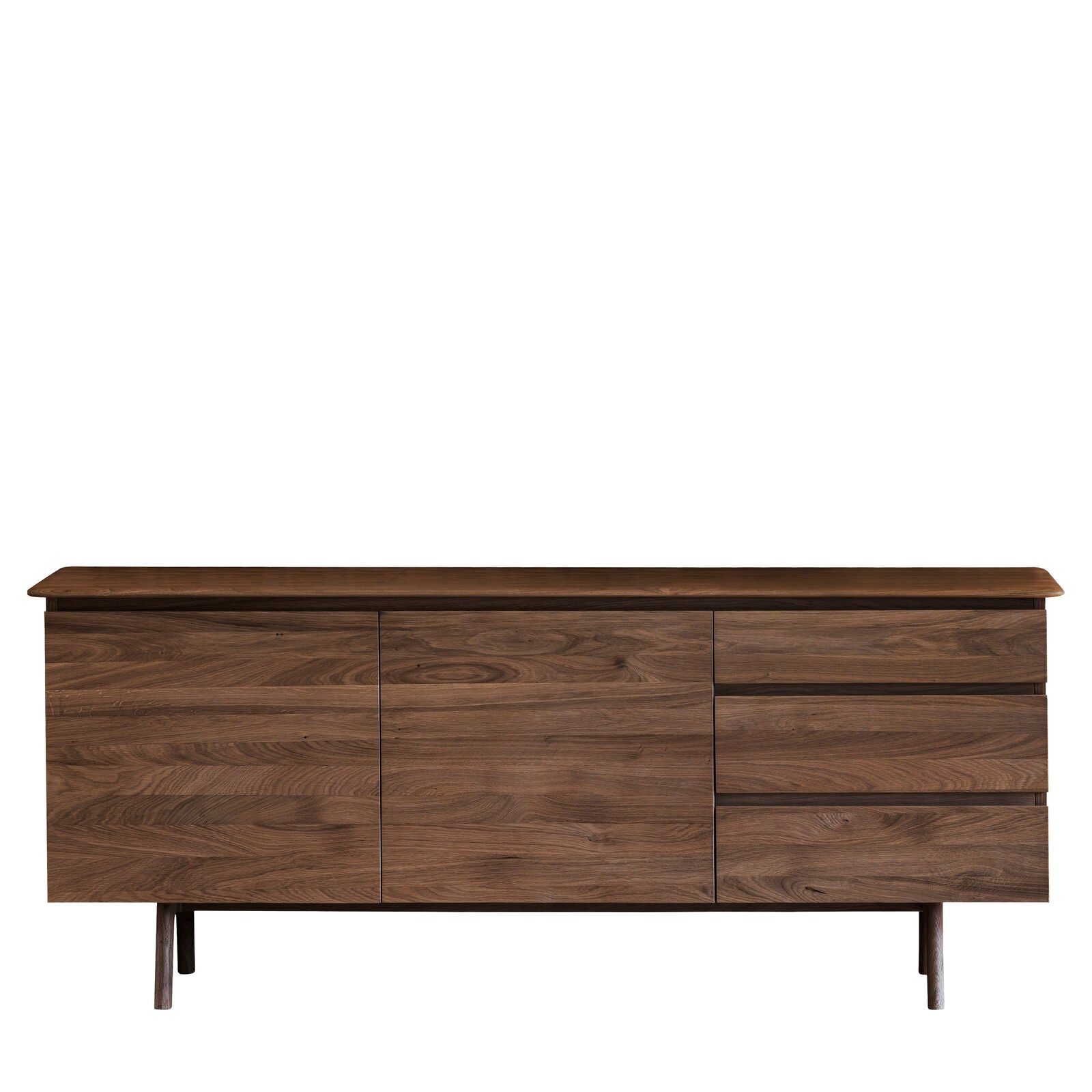 Cadiz sideboard with 2 doors and 3 drawers in solid walnut | malletandplane.com