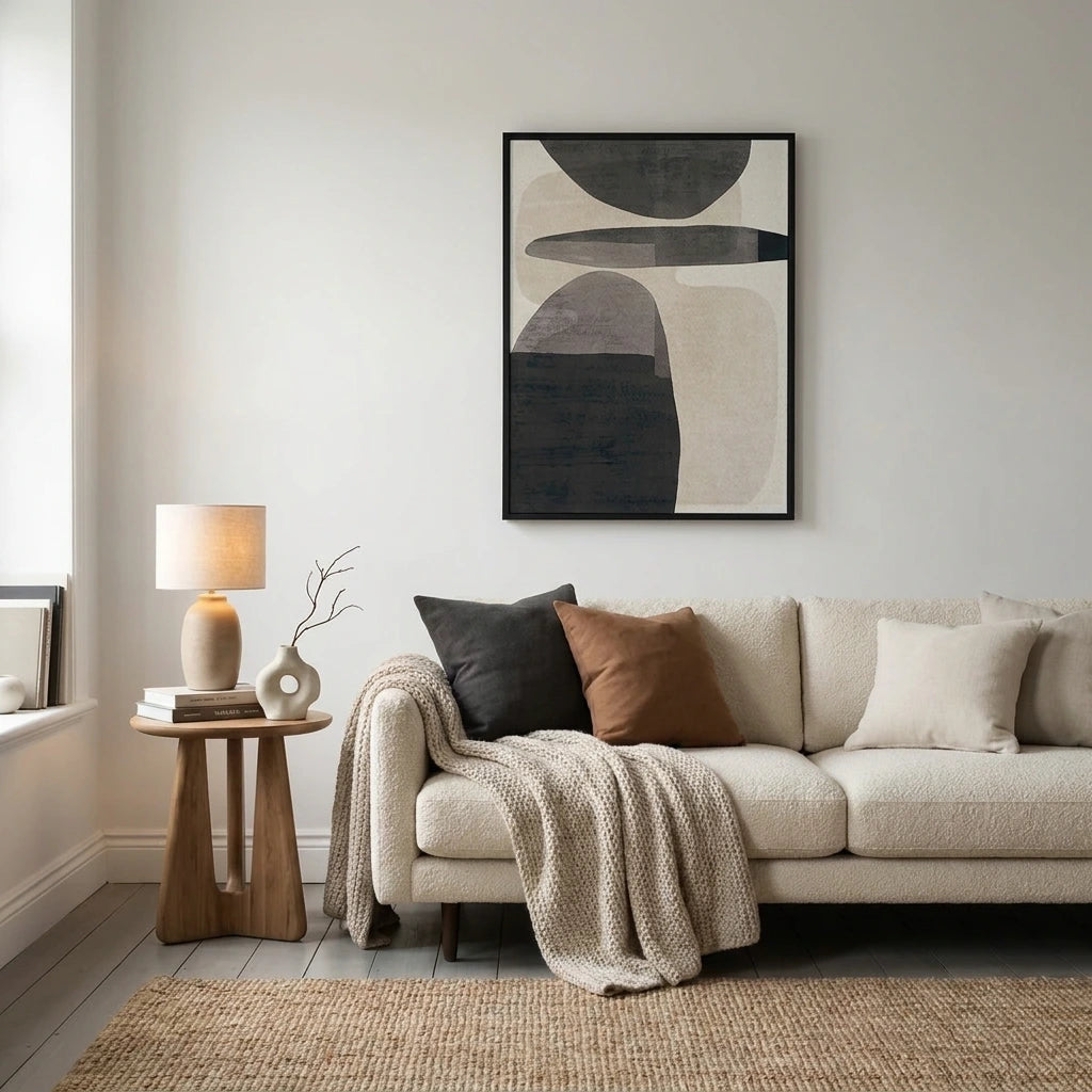 CAIRN II Abstract Canvas Wall Art 60x80cm 
