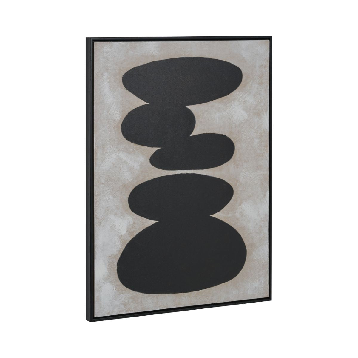 CAIRN I Framed Abstract Canvas 60x80cm