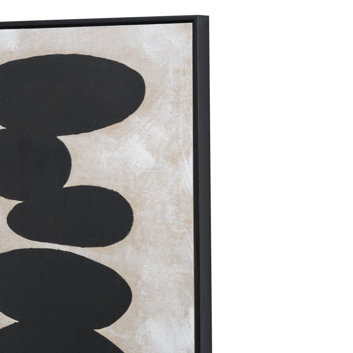 CAIRN I Framed Abstract Canvas 60x80cm