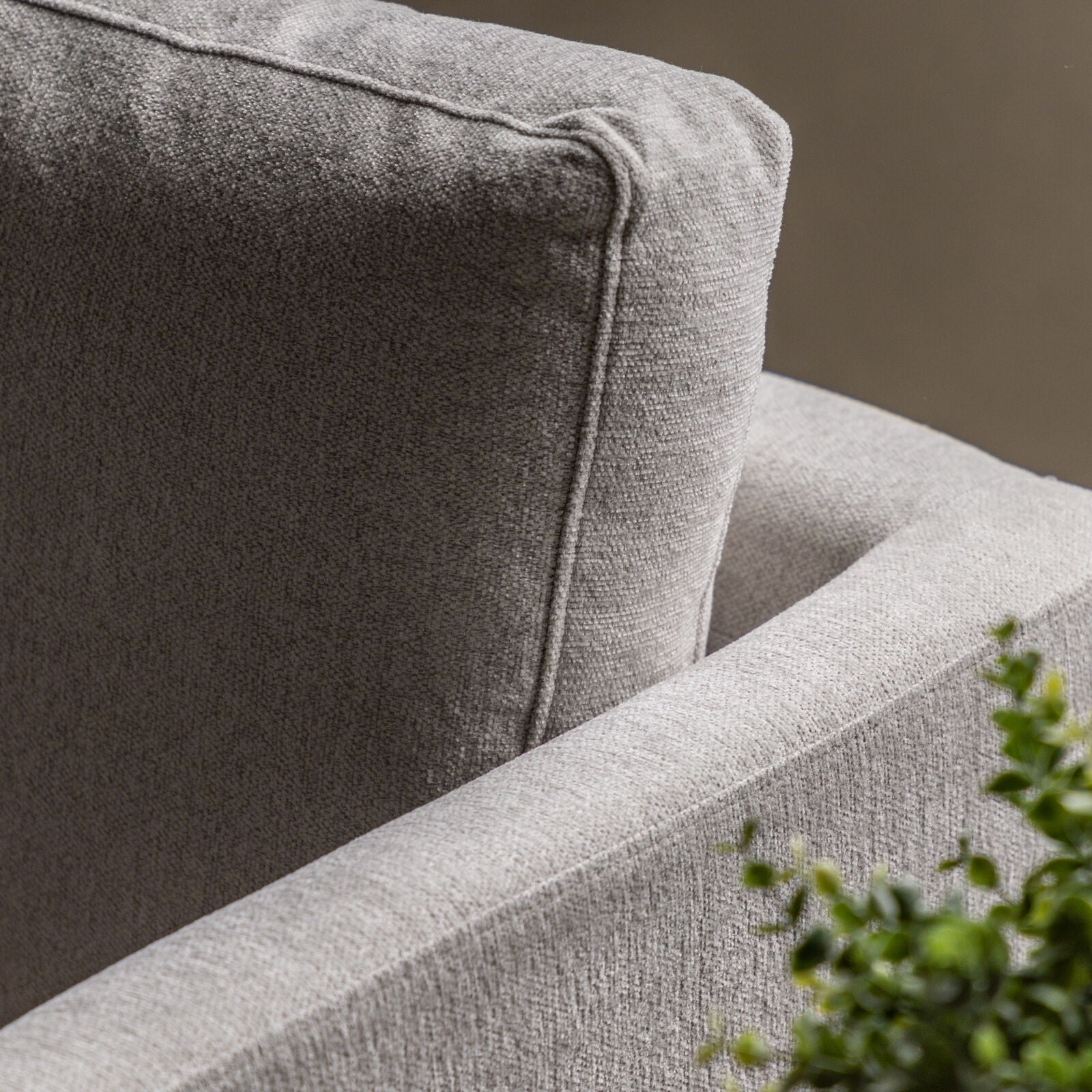 Chester Contemporary Style Armchair in Charcoal, Soft Grey or Vibrant Rust fabric |malletandplane.com