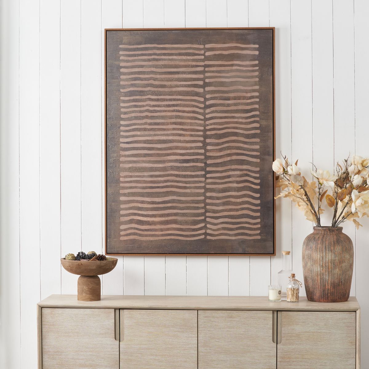 CONTOUR I Canvas – Large Neutral Abstract Wall Art