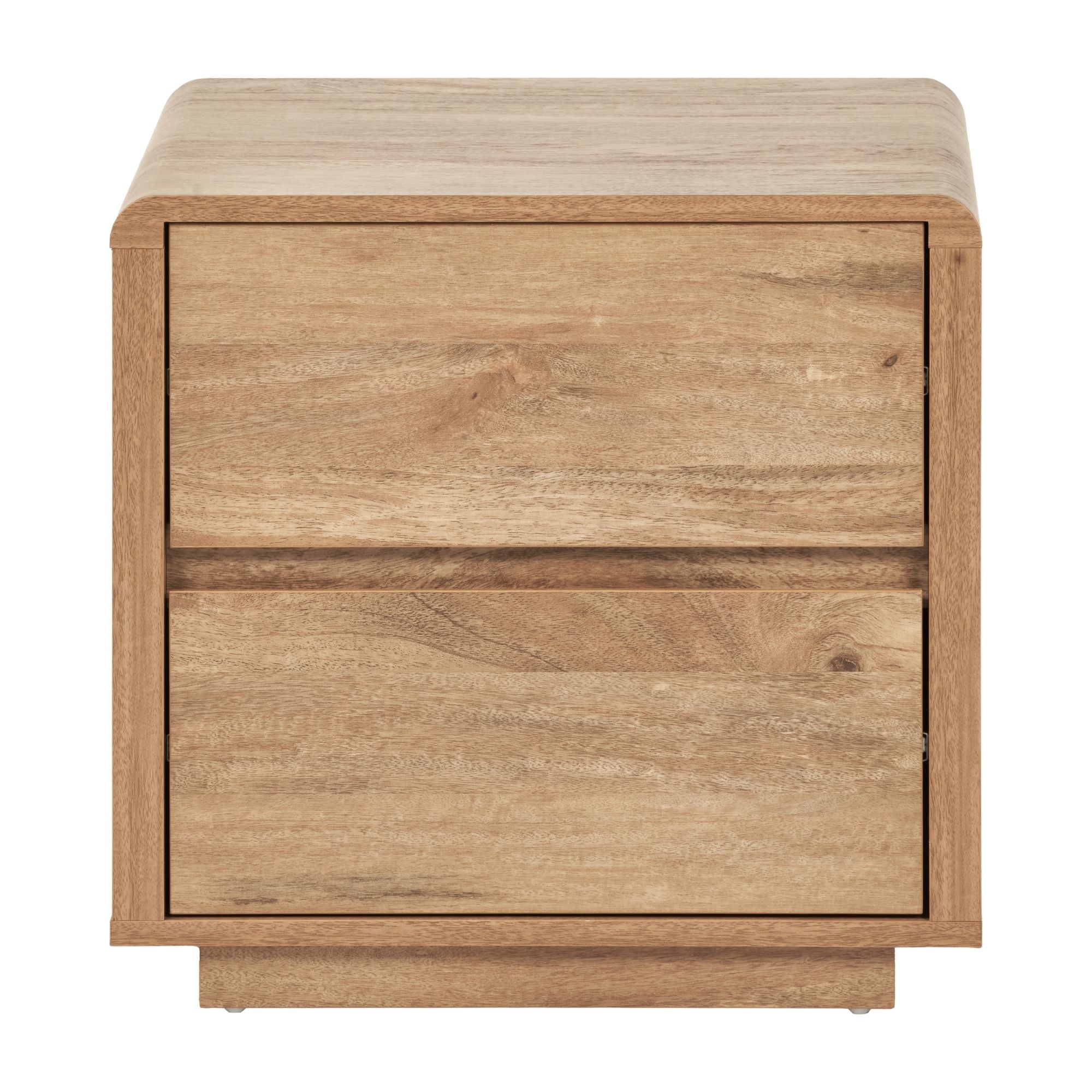 Eversley Light Oak 2 Drawer Bedside Table