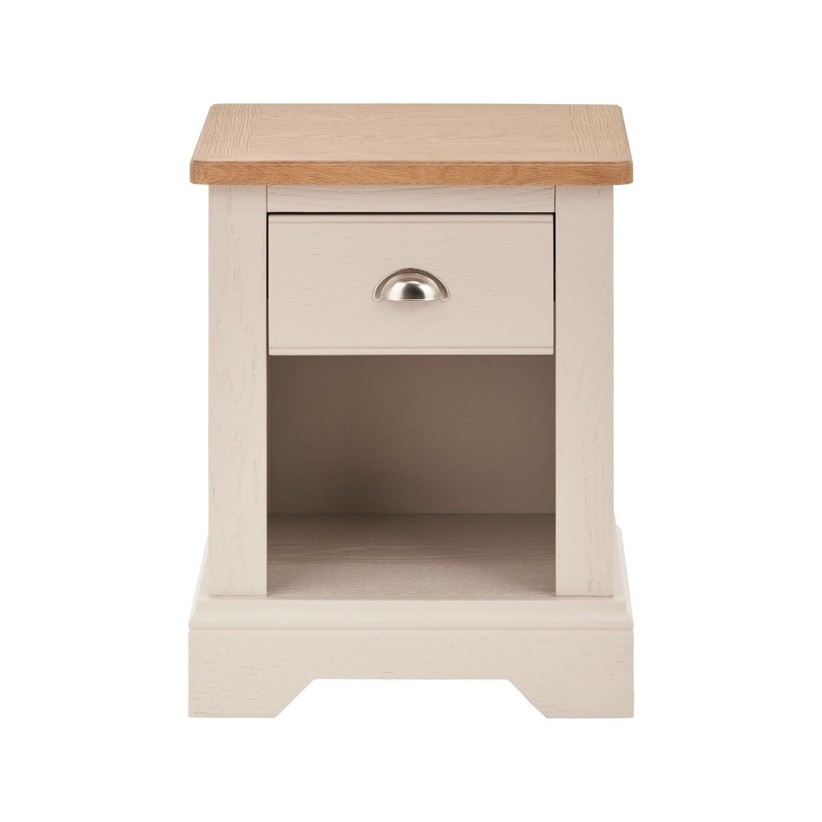 FAIRFORD Parchment & Oak Bedside Table | malletandplane.com