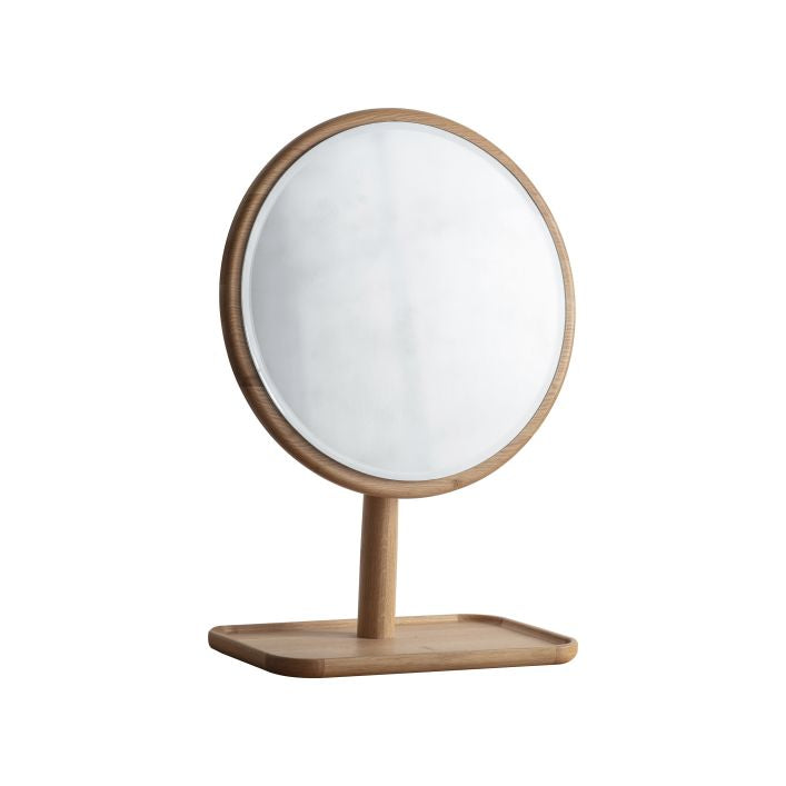Alfie oak dressing table mirror  | malletandplane.com