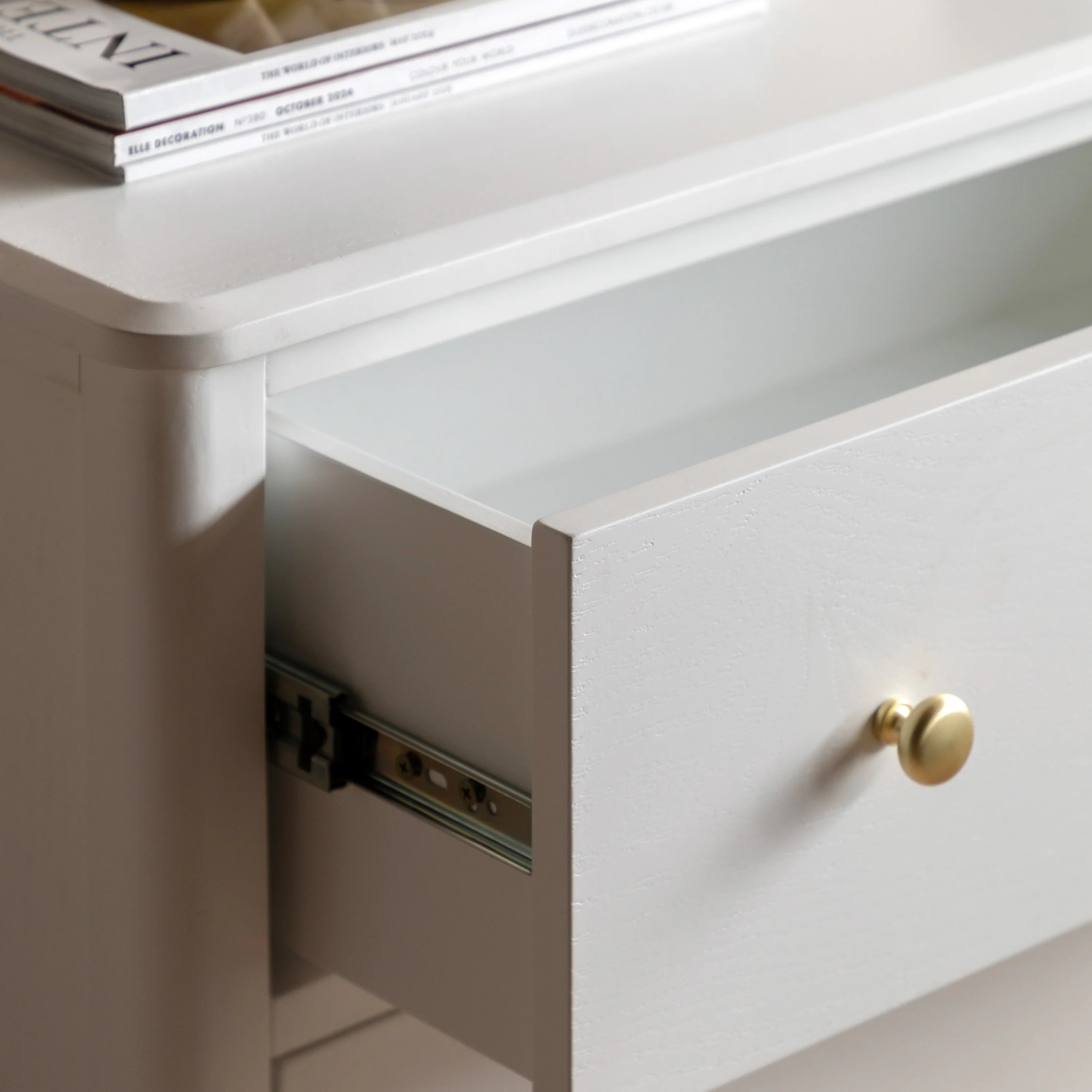 Alvar White Chest of Drawers | Modern 3 Drawer Storage