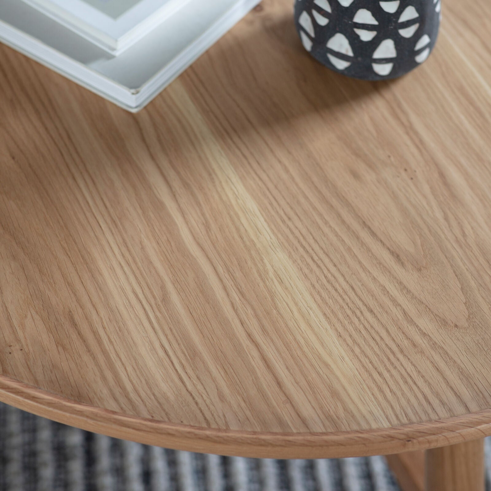 ALFIE Oak Round Coffee Table