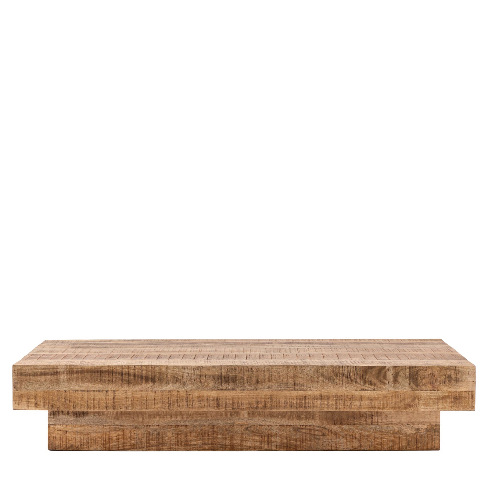 Quincy Rustic Mango Wood Rectangular Coffee Table | malletandplane.com