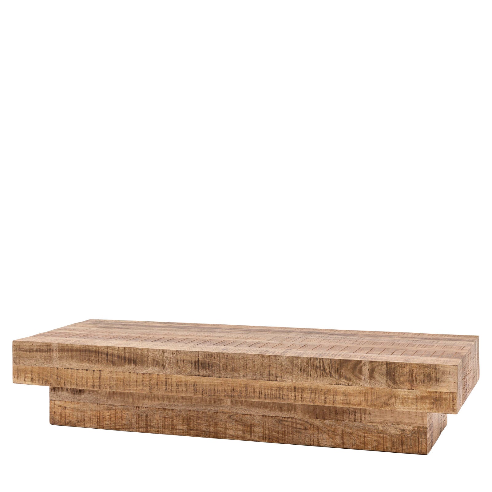 Quincy Rustic Mango Wood Rectangular Coffee Table | malletandplane.com