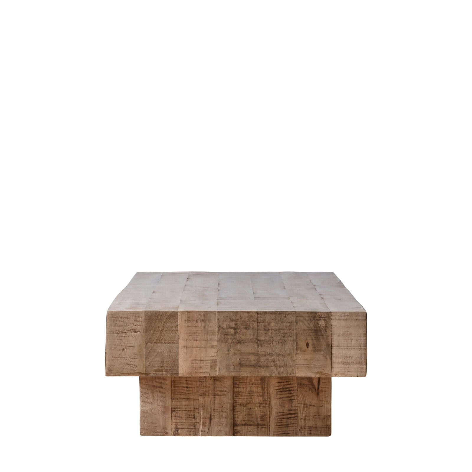 Quincy Rustic Mango Wood Rectangular Coffee Table | malletandplane.com