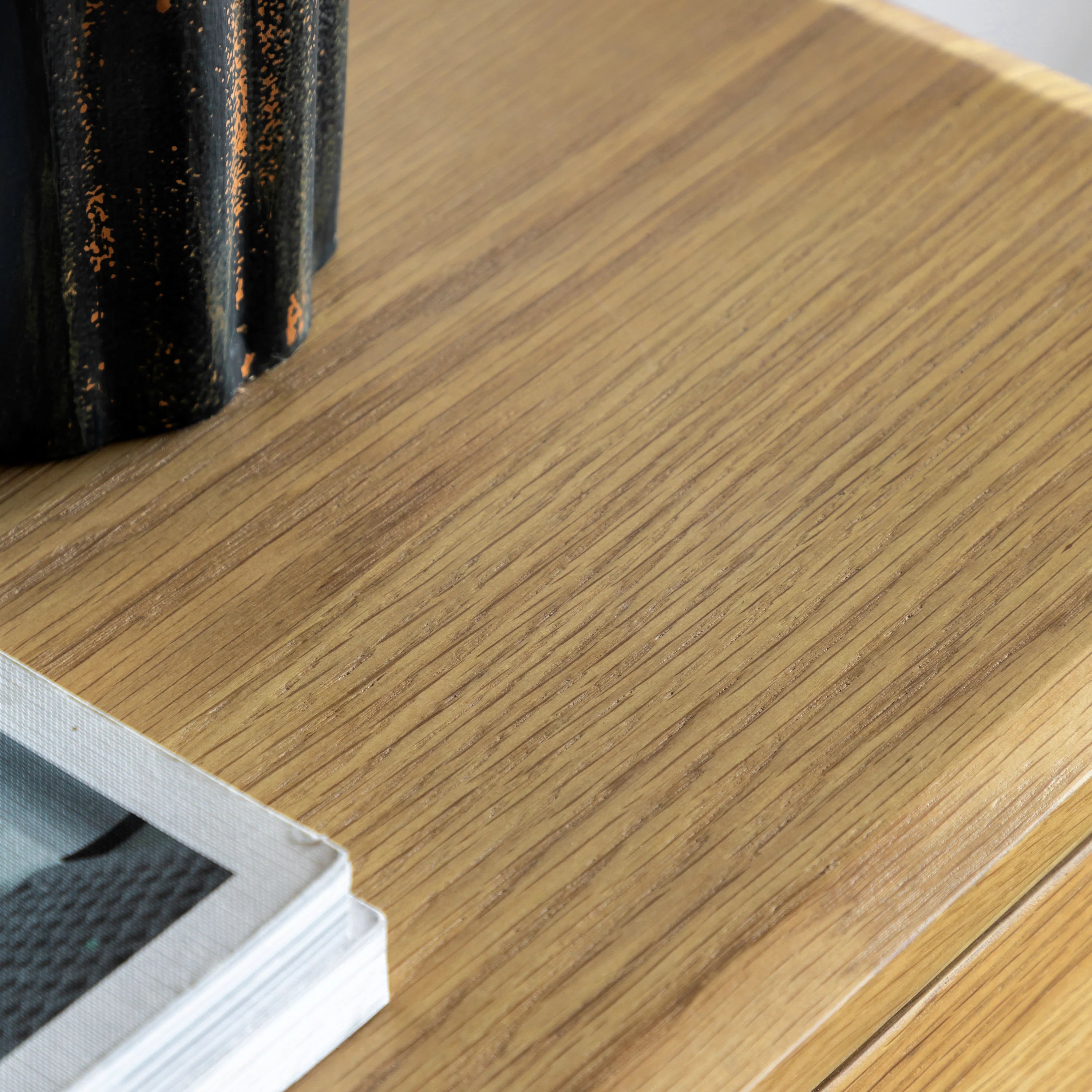 Hampton Natural Console Table | Slim 2 Drawer Hallway Table