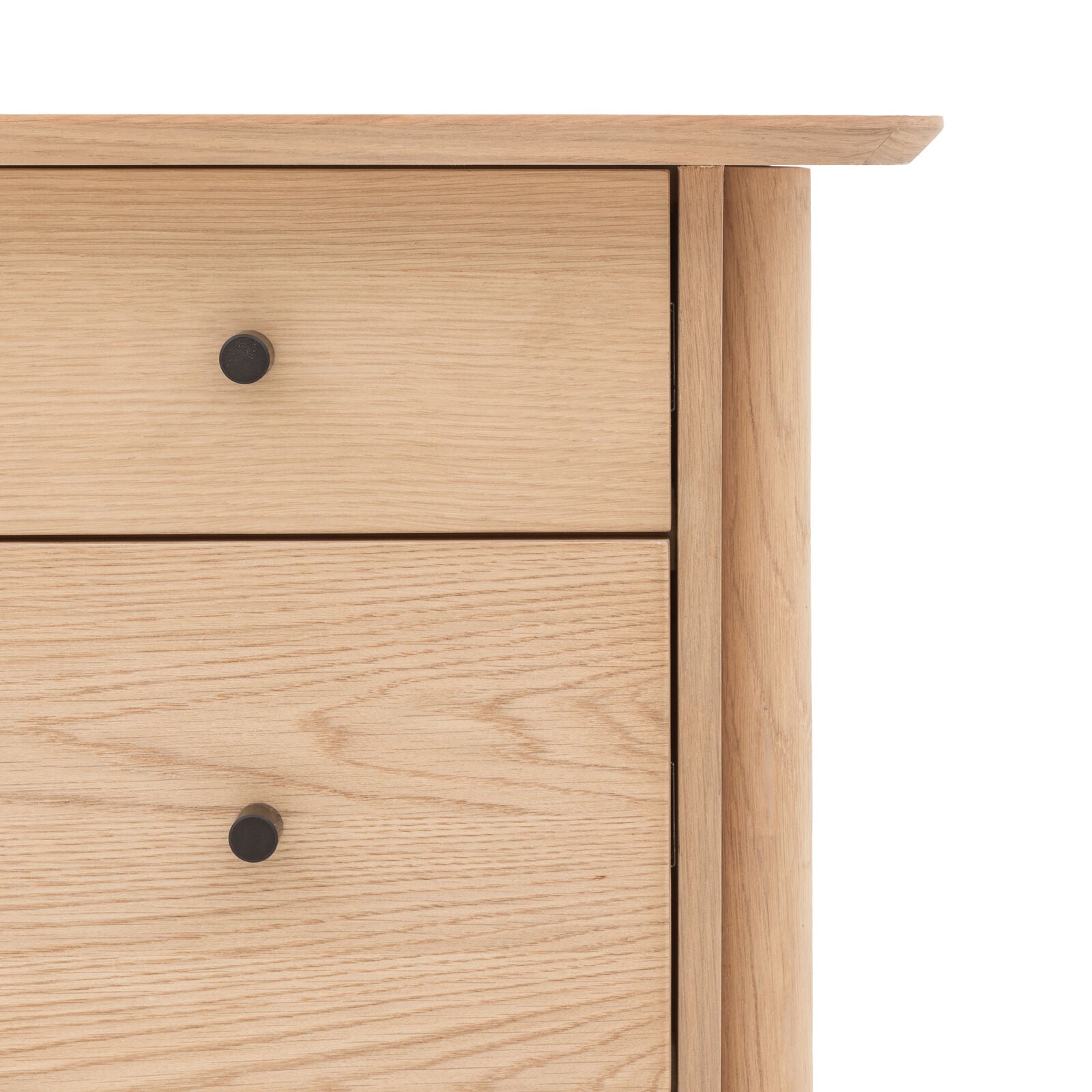 Hatfield oak chest of drawers bedroom storage | malletandplane