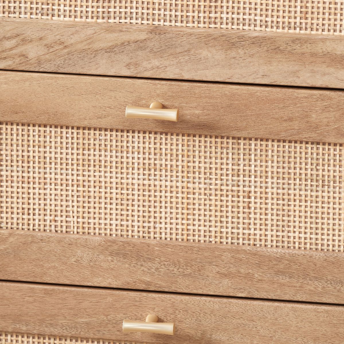 HENRIK Rattan 6 Drawer Chest of Drawers – Natural Bedroom Storage