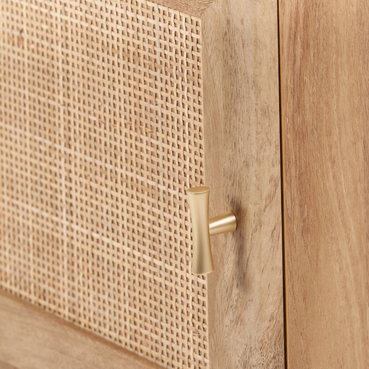 HENRIK Rattan Bedside Table – Compact Storage Unit