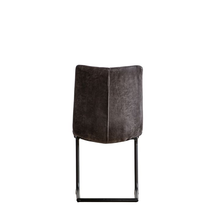 Danny set of 2 ding chairs upholstered in faux leather | malletandplane.com