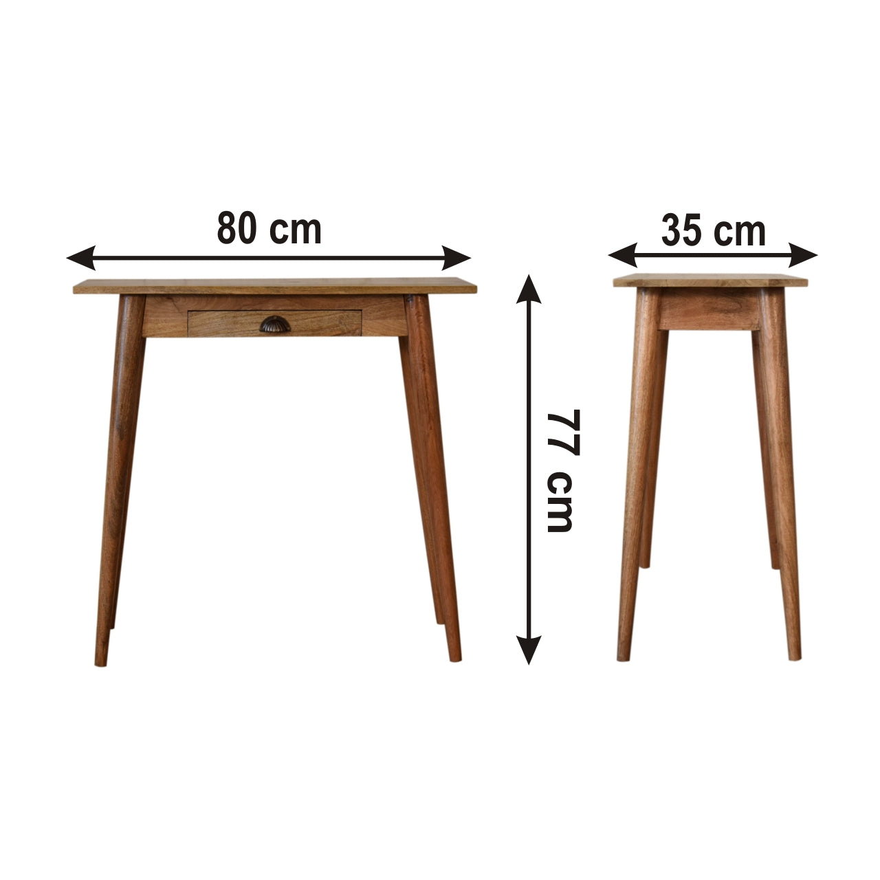 Mini Jonah Handmade Solid Wood Small Desk | malletandplane.com