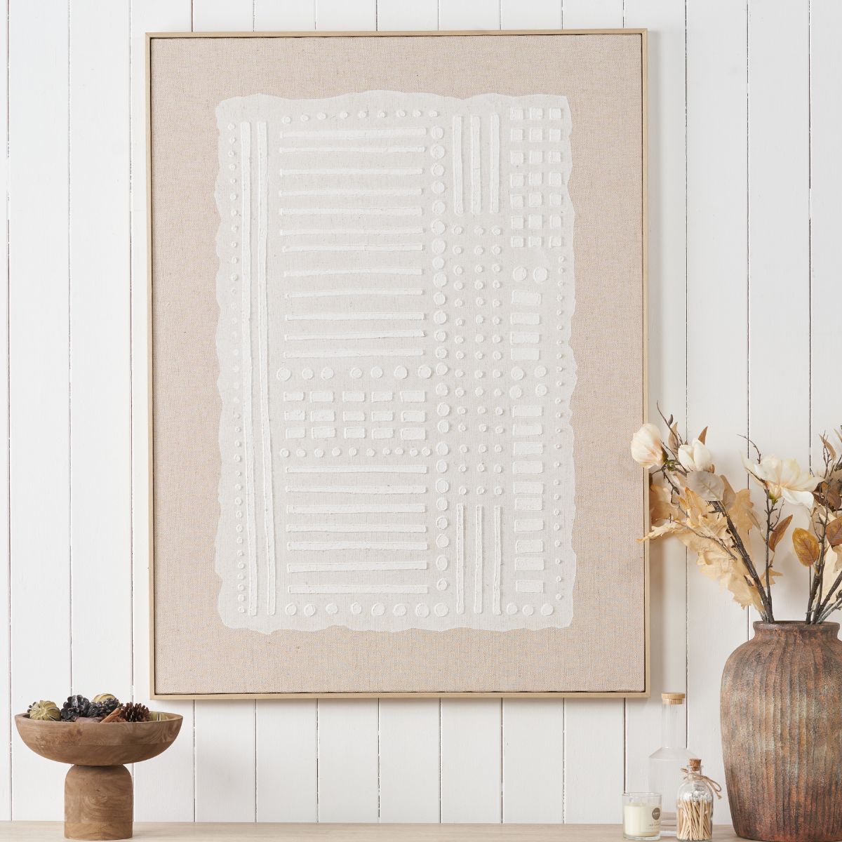 INDEX I Textured Abstract Canvas Wall Art 90 x 120cm