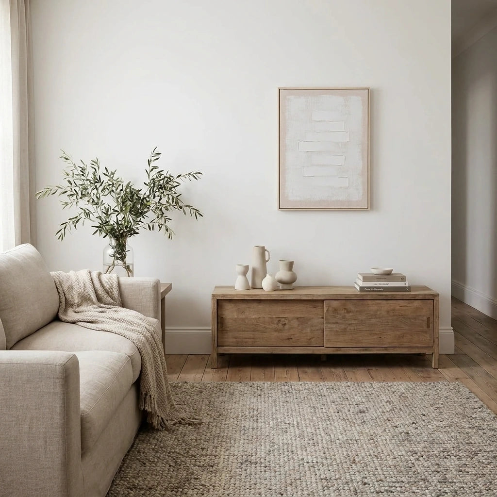 LAYER I Textured Neutral Canvas Wall Art 60x80cm 