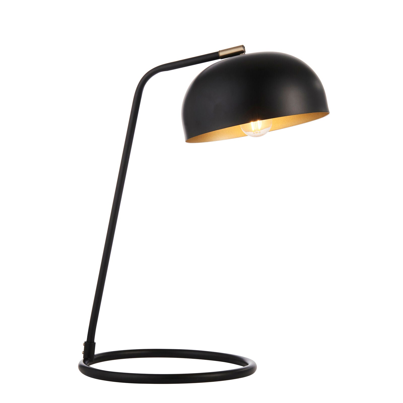 BRIAR Bedside Reading Lamp – Matt Black & Antique Brass