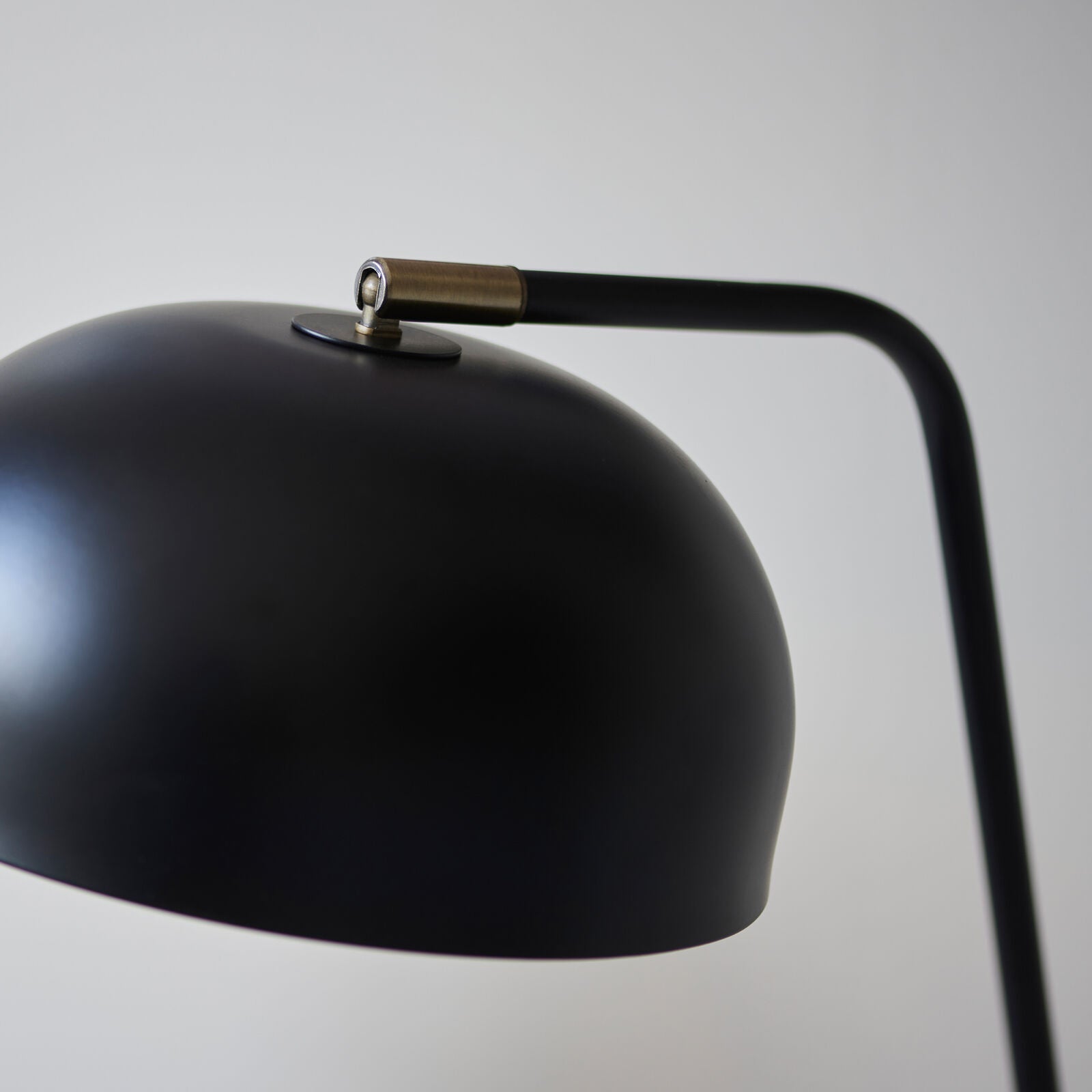 BRIAR Bedside Reading Lamp – Matt Black & Antique Brass