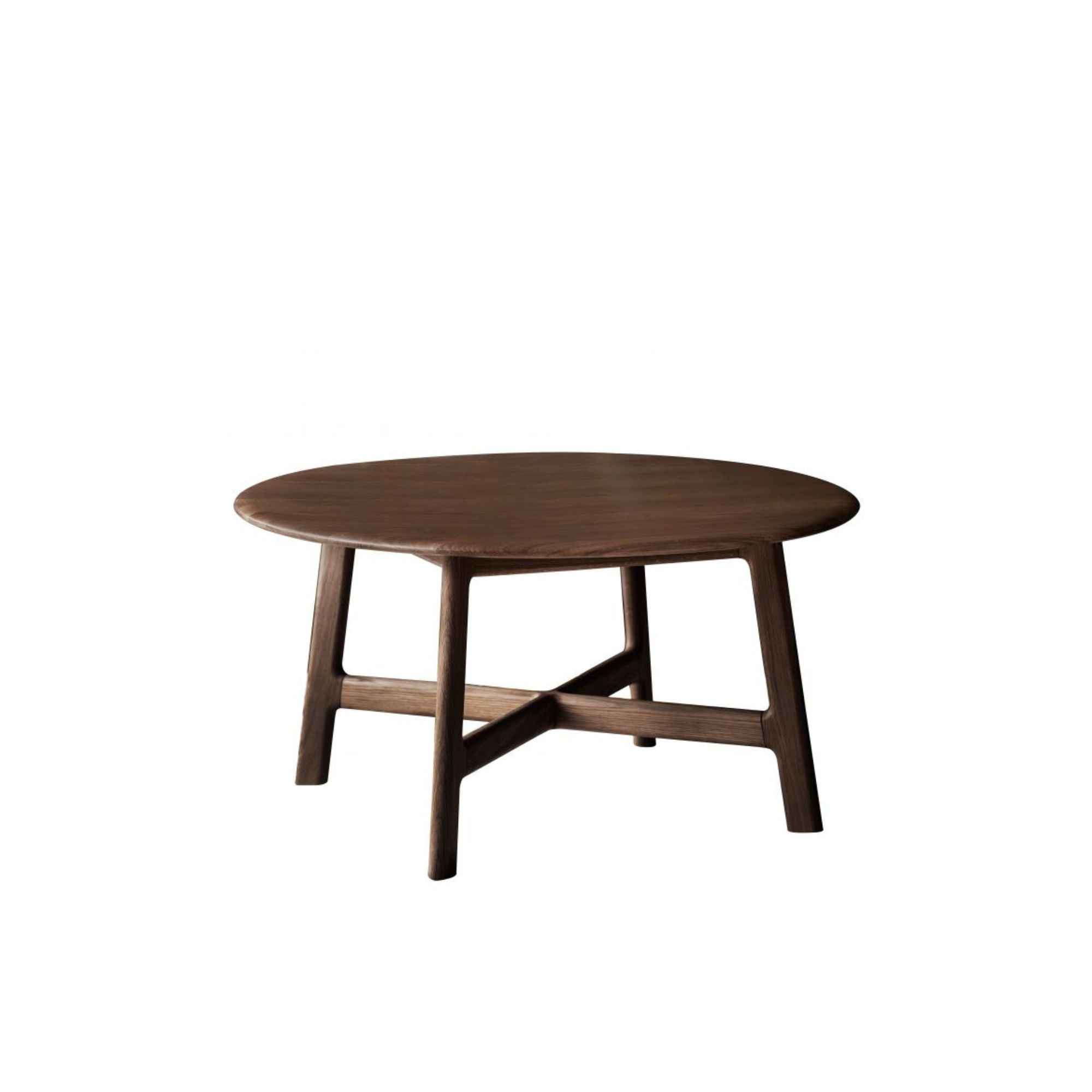 CADIZ Round Coffee Table in Walnut | malletandplane.com