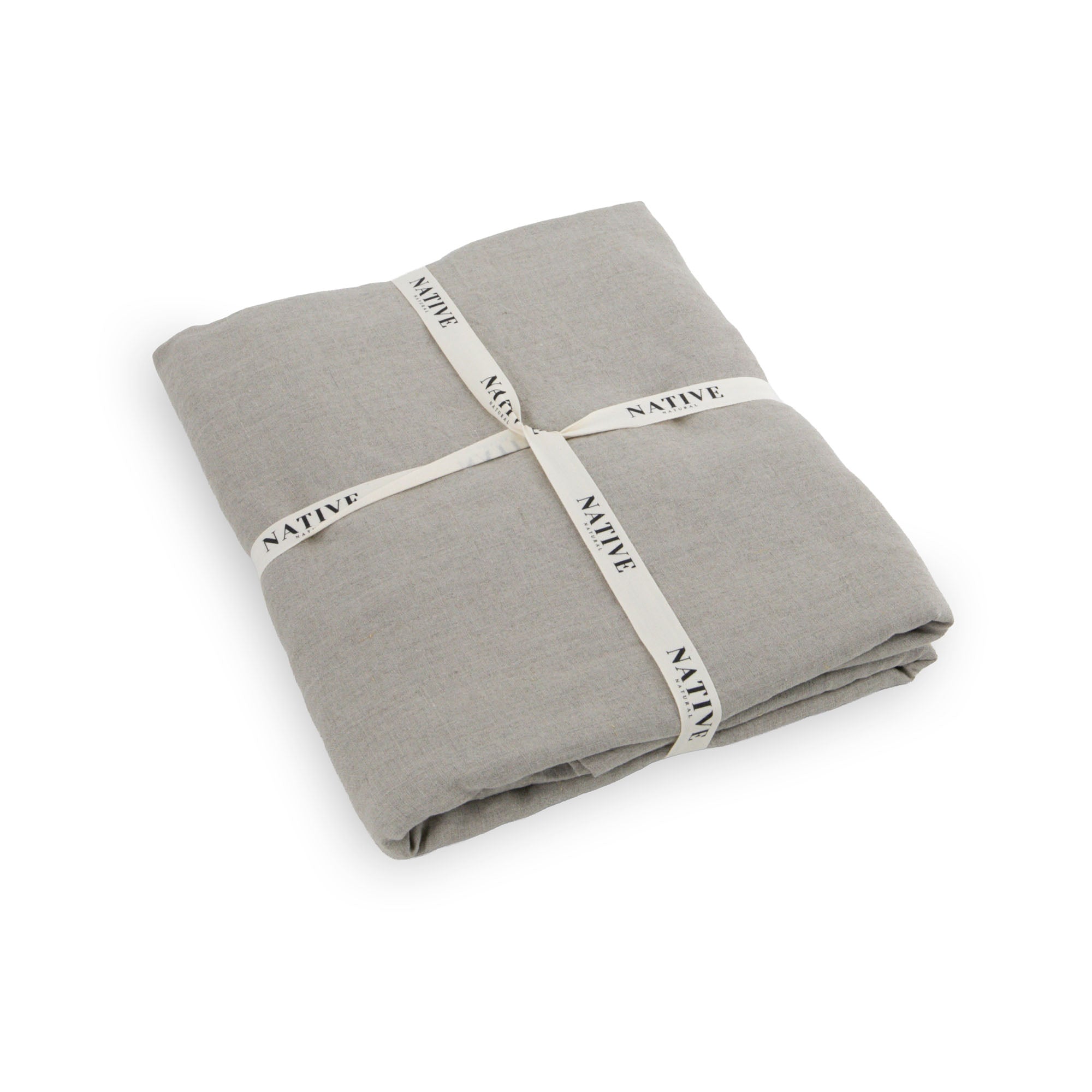 Native Linen King Size Fitted Sheet - Oat | malletandplane.com