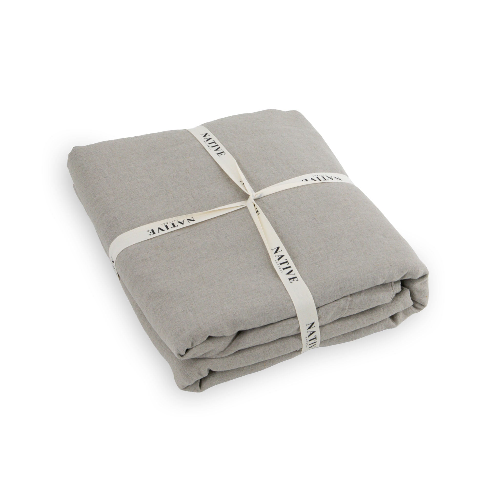 Native Linen Double Duvet Cover – Oat | malletandplane.com