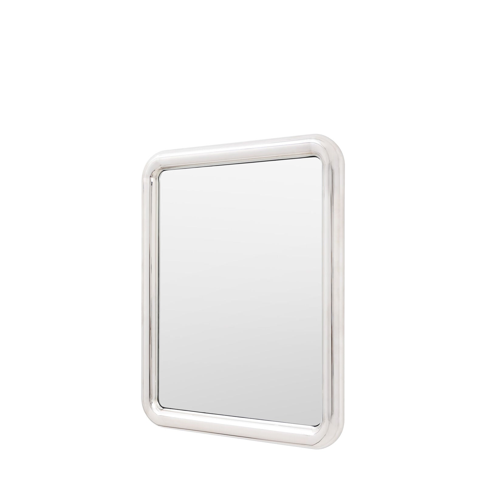 ORBIT Rectangular Wall Mirror – Chrome Frame Modern Design | malletandplane.com